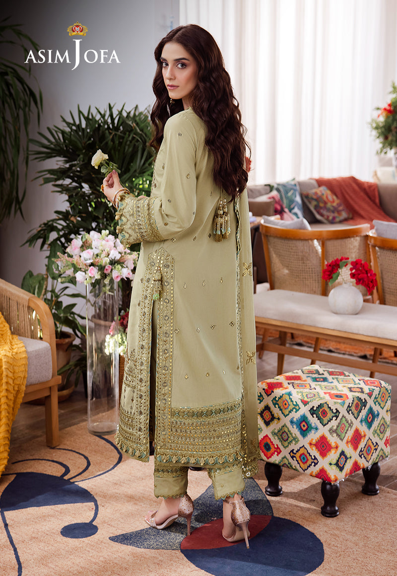 Asim Jofa | Uraan Lawn Chiffon Collection | AJUR-11 - Khanumjan  Pakistani Clothes and Designer Dresses in UK, USA 