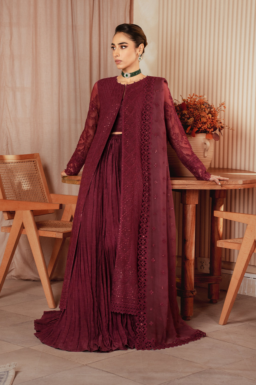 Iznik | Chiffonkari Formals | ICK-01 Embroidered Chiffon