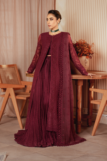 Iznik | Chiffonkari Formals | ICK-01 Embroidered Chiffon