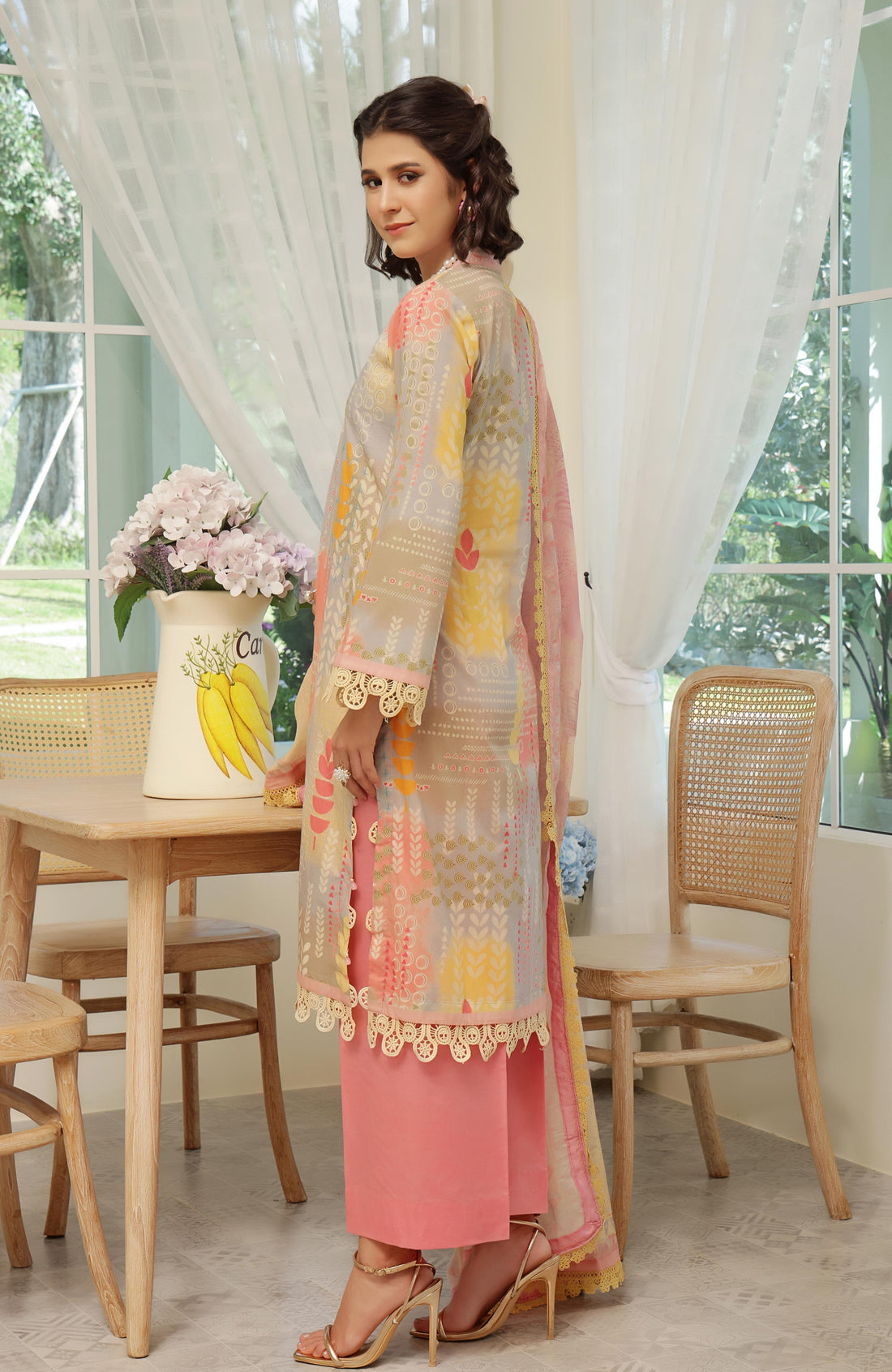 Alzohaib | Digital Printed Cambric | Colors Digital Cambric 3 Piece-CDC-25-06