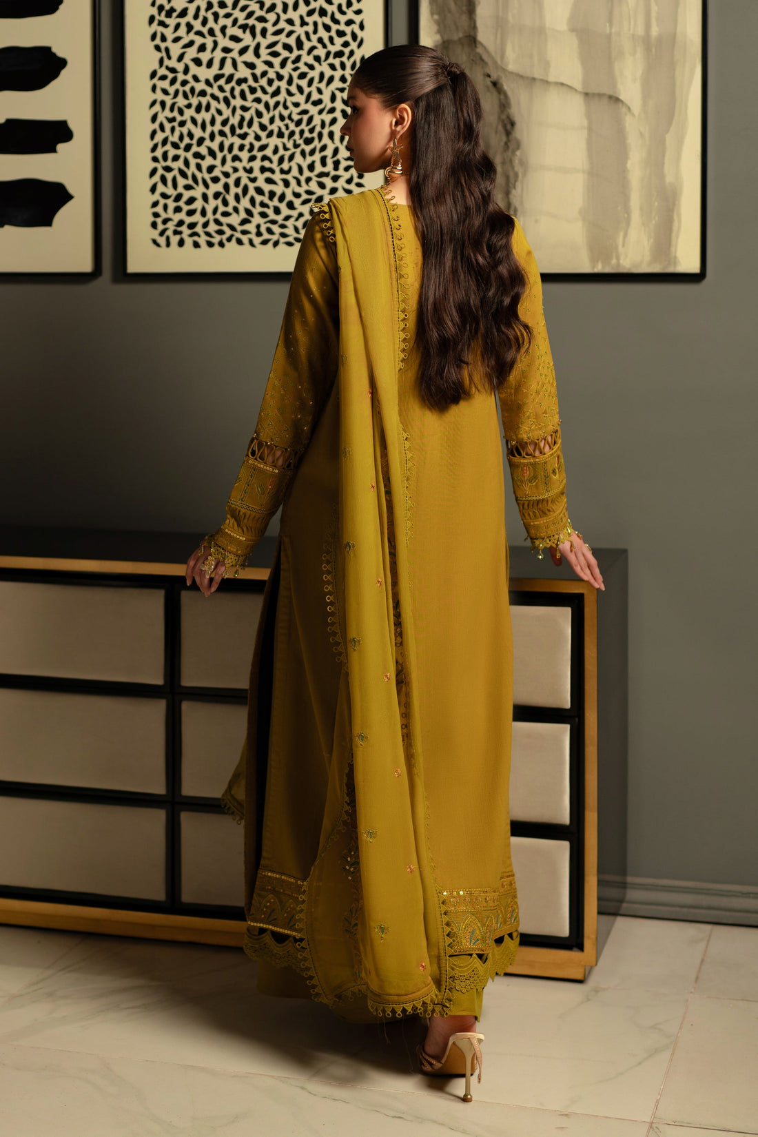 Naqshi | Medaline Khaddar Collection | SUKAINA