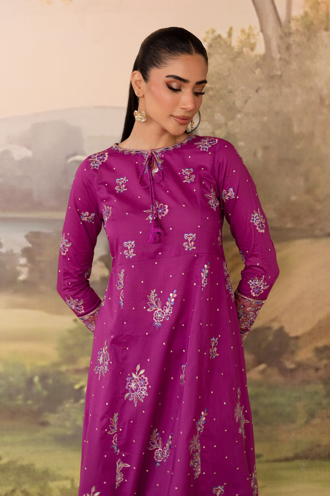 Batik | Nyra Embroidered Summer Solids | Mehlam