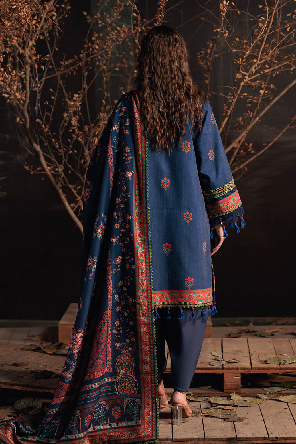 Bonanza Satrangi | Khaddar and Viscose | HERITAGE BLUE