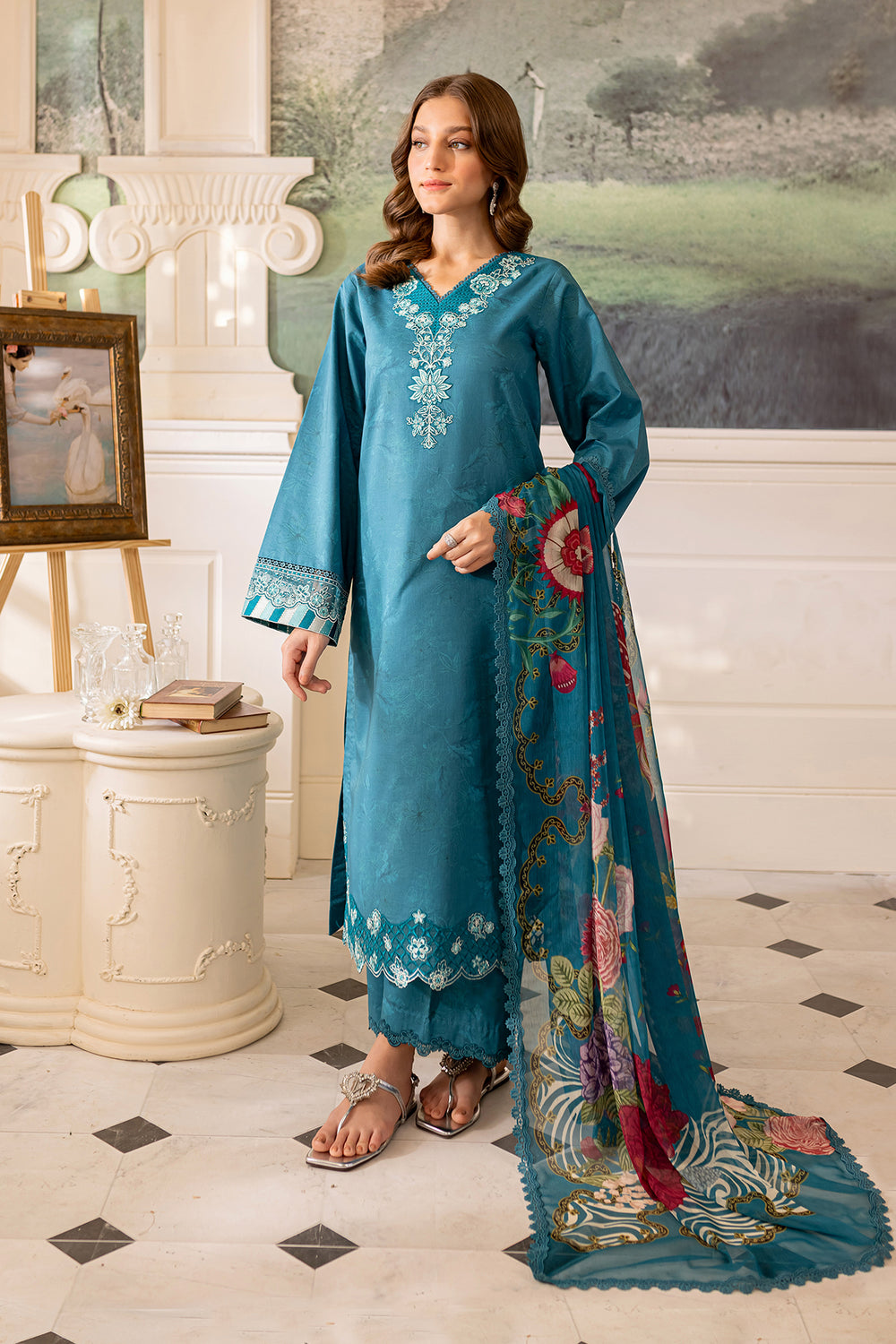 Farasha | Seraya Lawn 24 | PERIWINKLE - Khanumjan  Pakistani Clothes and Designer Dresses in UK, USA 