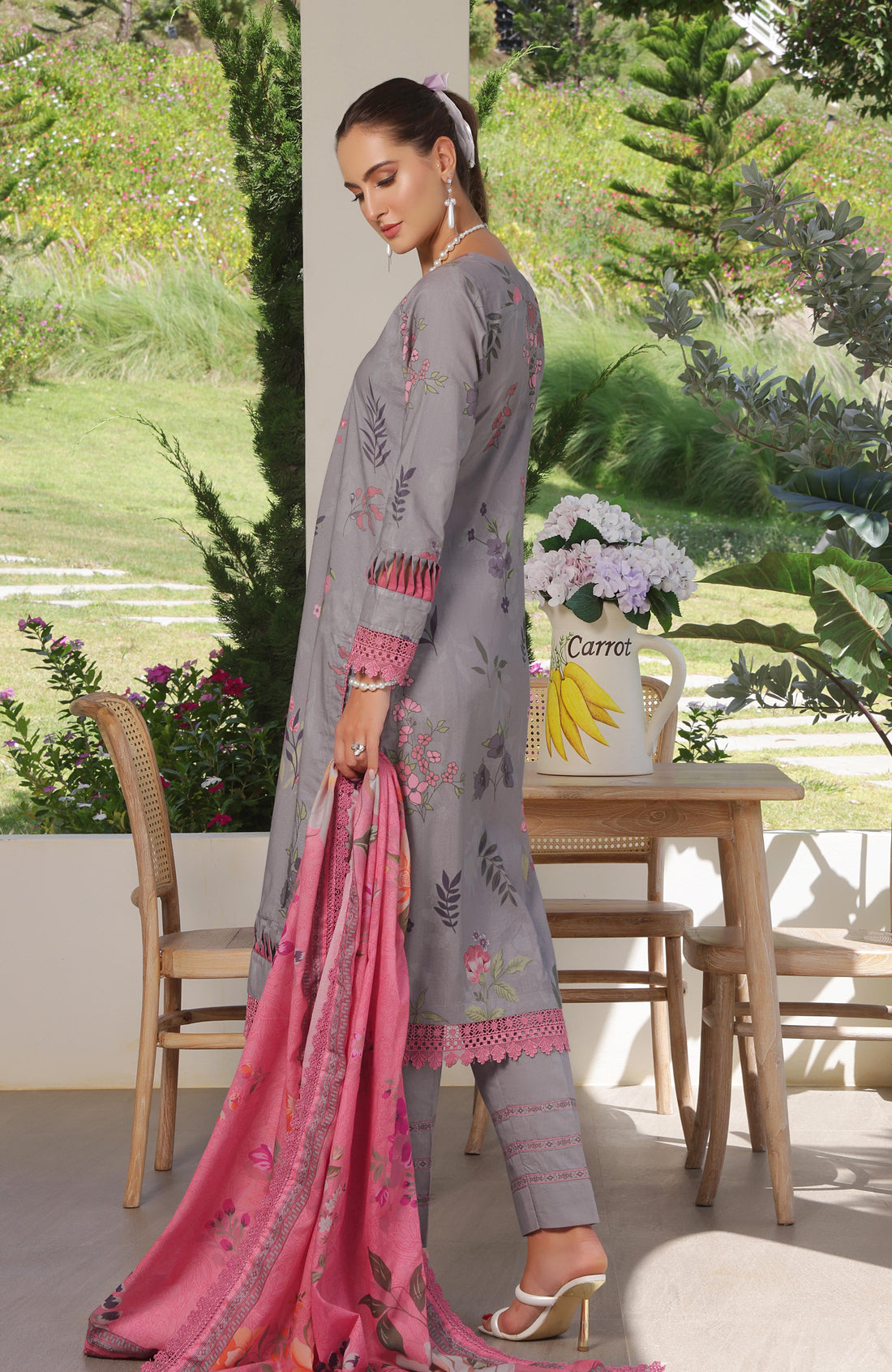 Alzohaib | Digital Printed Cambric | Colors Digital Cambric 3 Piece-CDC-25-07