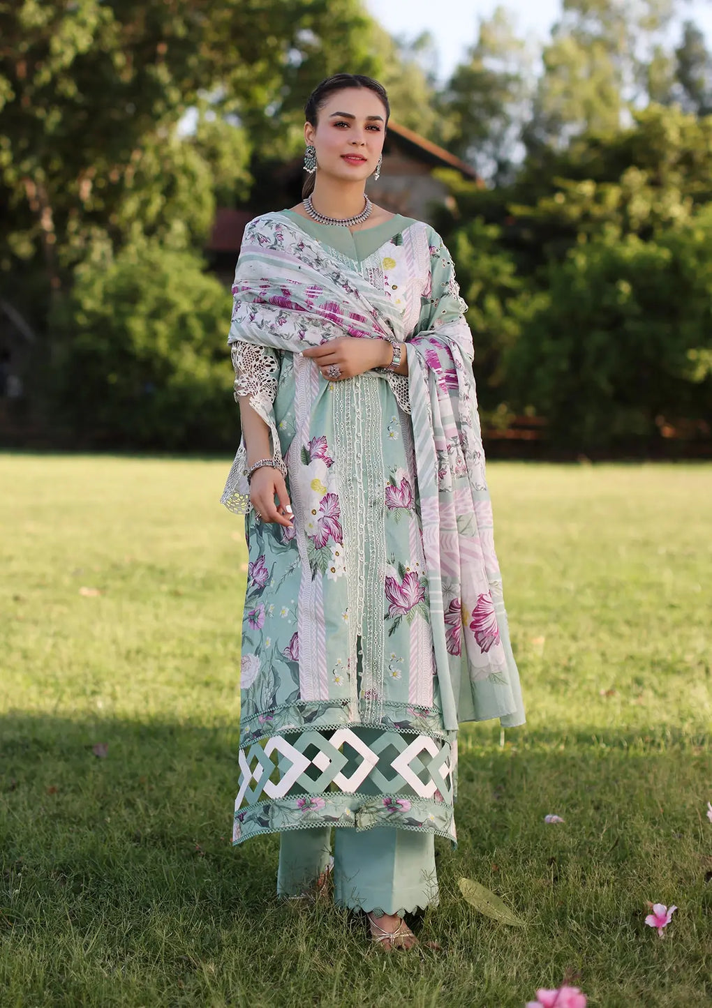 Elaf Premium | Prints Chikankari 24 | 05B CELESTIAL - Khanumjan  Pakistani Clothes and Designer Dresses in UK, USA 