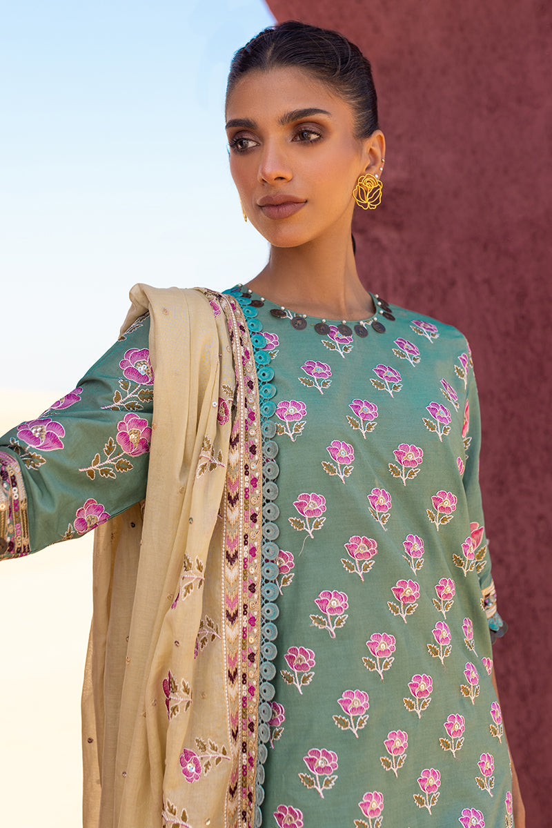 Cross Stitch | Eid Lawn 24 | CHARTREUSE GOLD - Khanumjan  Pakistani Clothes and Designer Dresses in UK, USA 