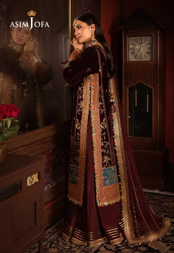 Asim Jofa | Makhmal Wedding Velvet 23 | AJMM-09 - Khanumjan  Pakistani Clothes and Designer Dresses in UK, USA 