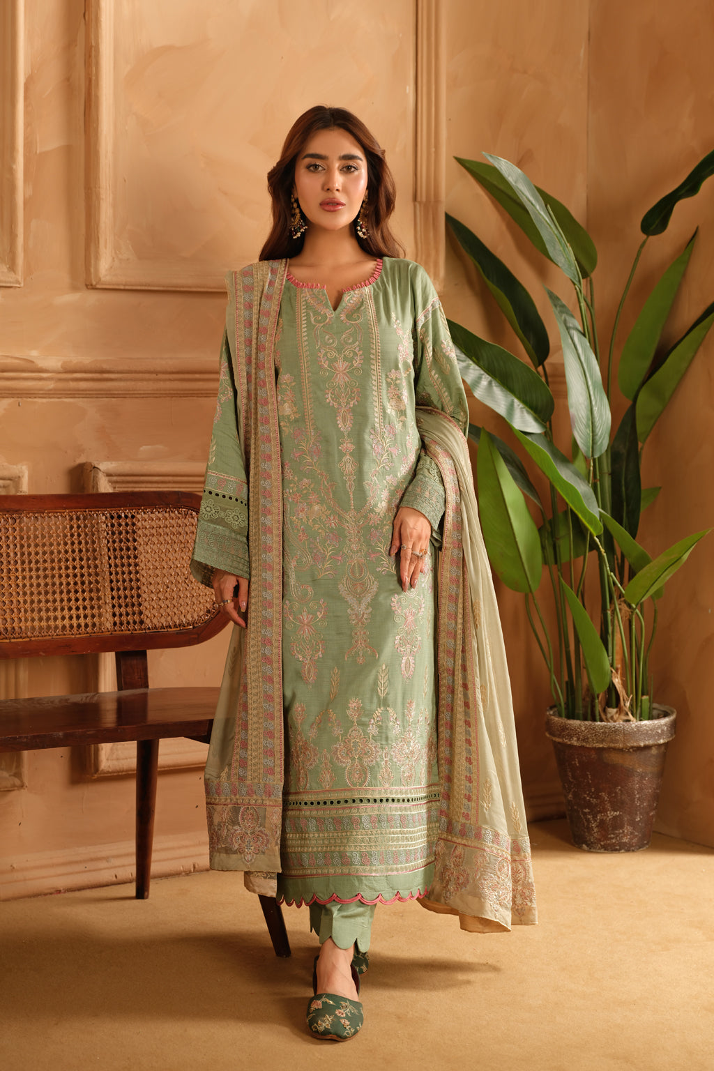 Johra | Shah Jahan Embroidered Viscose | JH-261-SJ