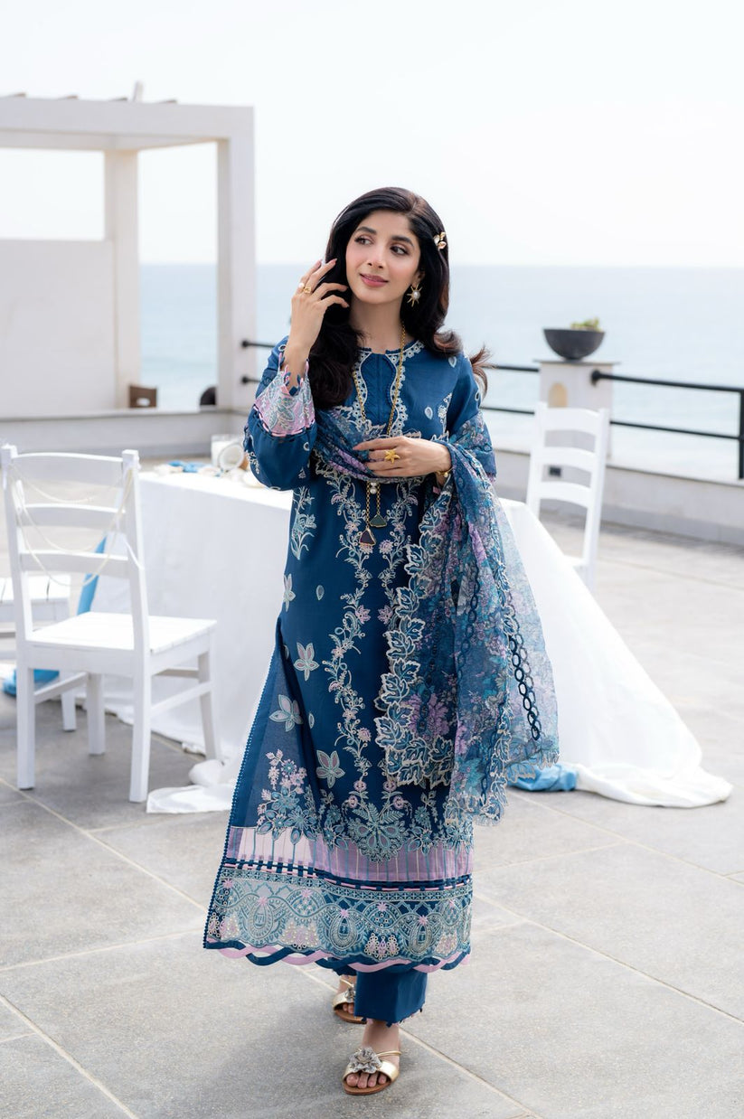 Aabyaan | Saagar Luxury Lawn 25 | AZURA (AS-03)