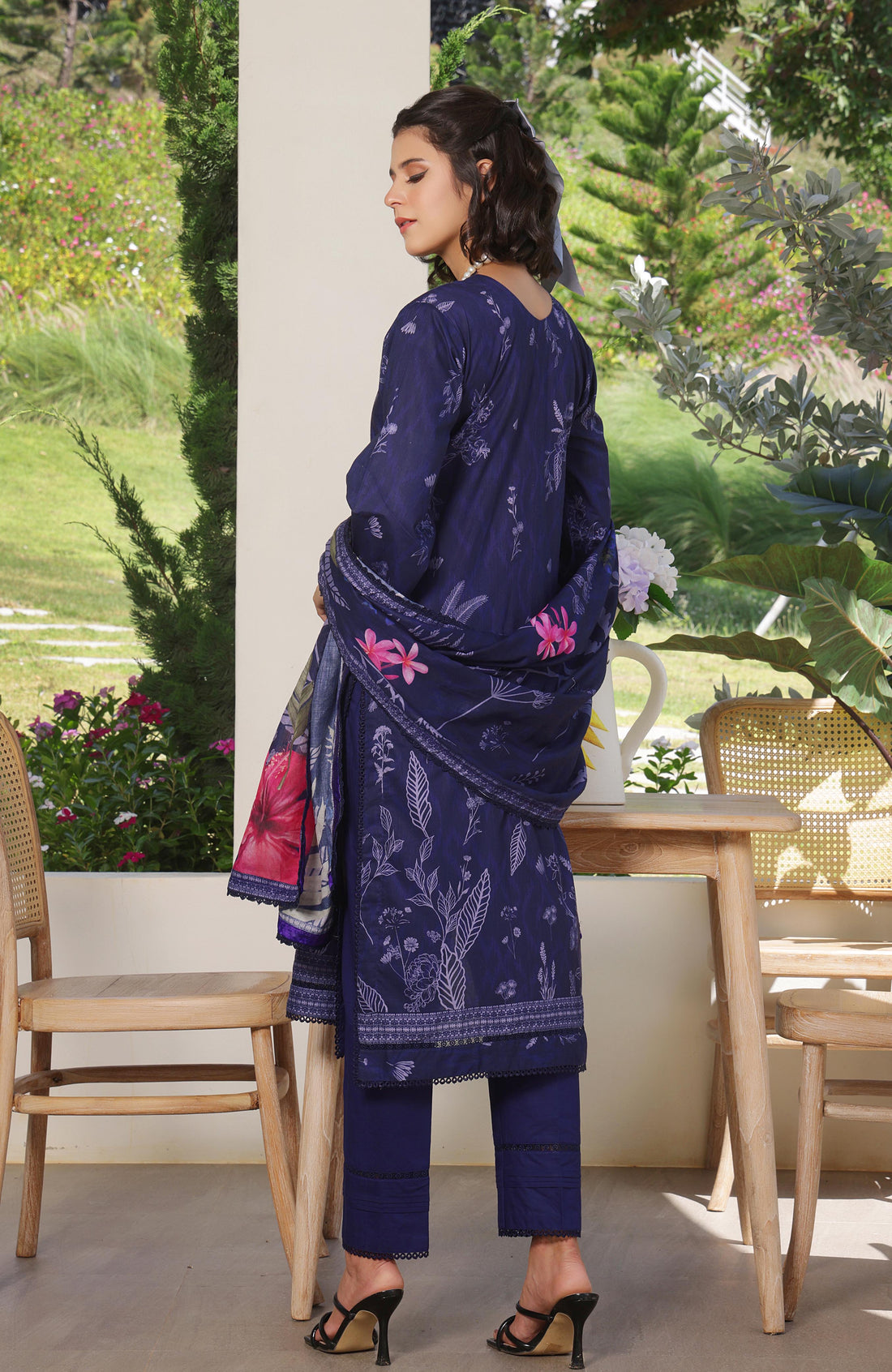 Alzohaib | Digital Printed Cambric | Colors Digital Cambric 3 Piece-CDC-25-08