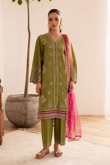 Batik | Nyra Embroidered Summer Solids | Slush