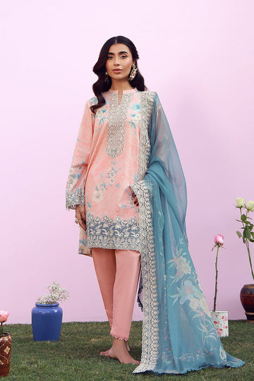 Sahar | Mirha Casual Pret | Blush Azure