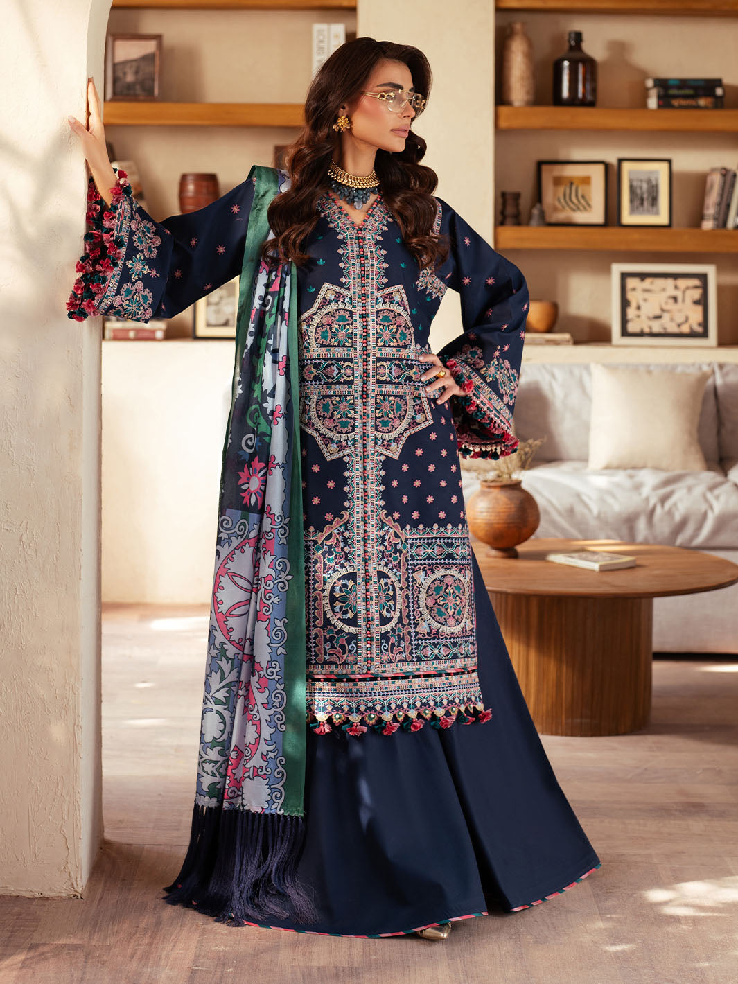 Bin Ilyas | Mehroze Luxury Lawn 25 | 92 - B