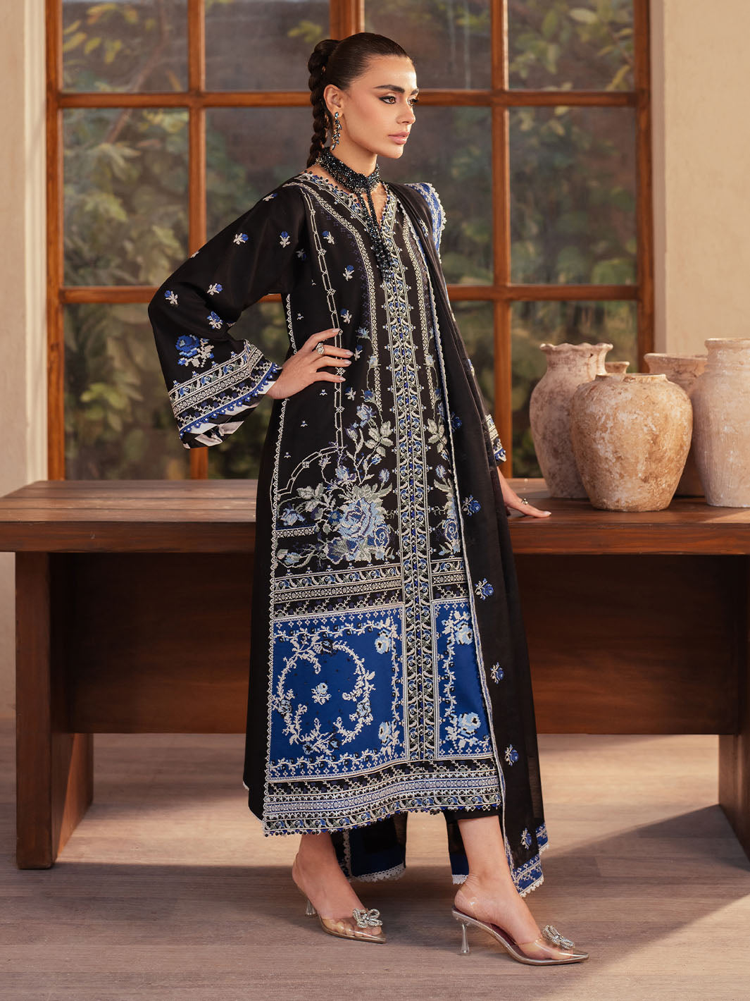 Bin Ilyas | Mehroze Luxury Lawn 25 | 95 - B