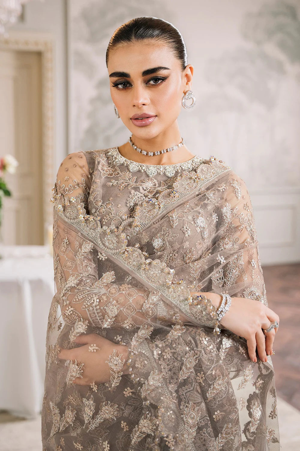 Baroque | Chantelle Embroidered Collection | CH12-06 - Khanumjan  Pakistani Clothes and Designer Dresses in UK, USA 