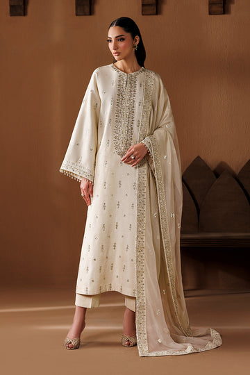 Baroque | Formals Collection | EMBROIDERED RAW SILK UF-4434