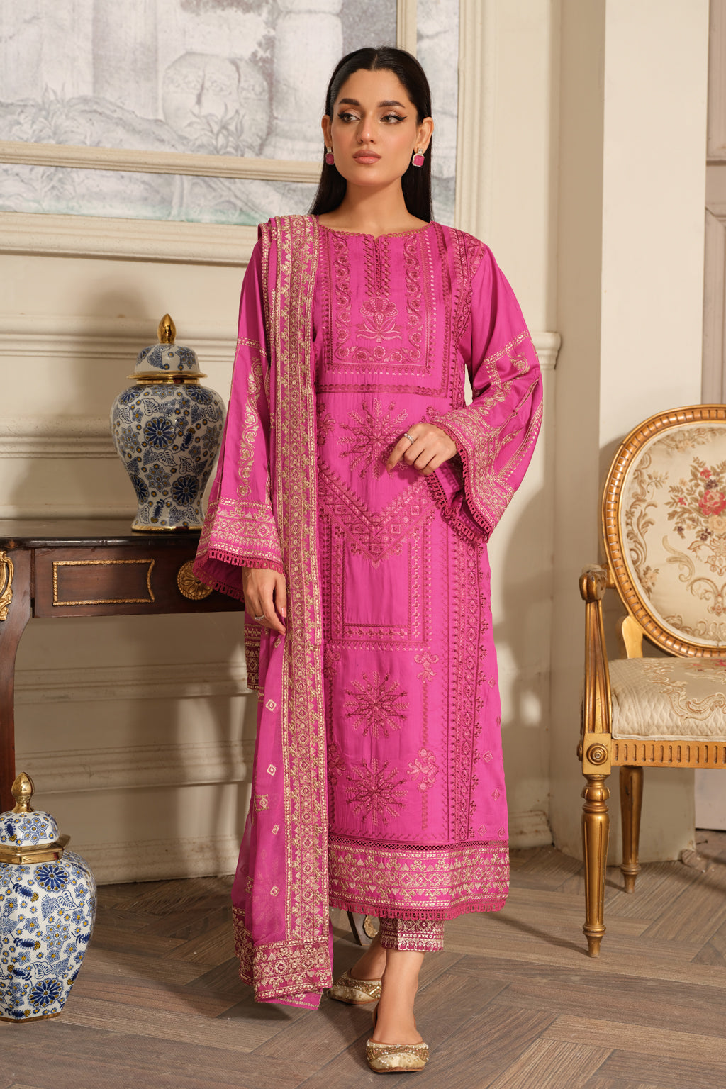 Johra | Silsila Embroidered Viscose | JH-255-SIL