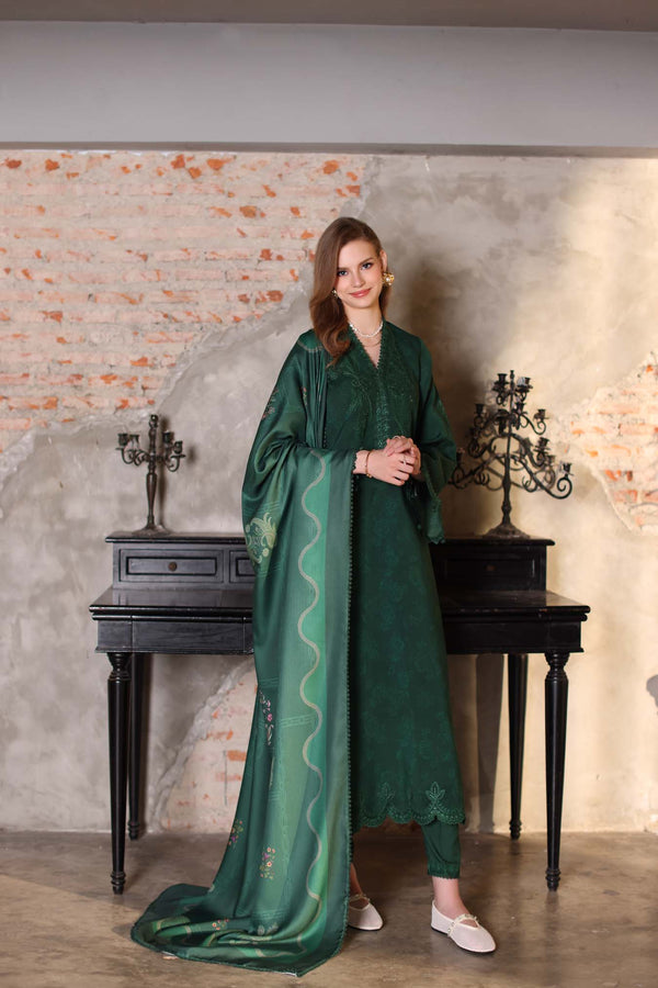 Noor by Saadia Asad | Winter Embroidered Printkhaas 25 | D3 - A