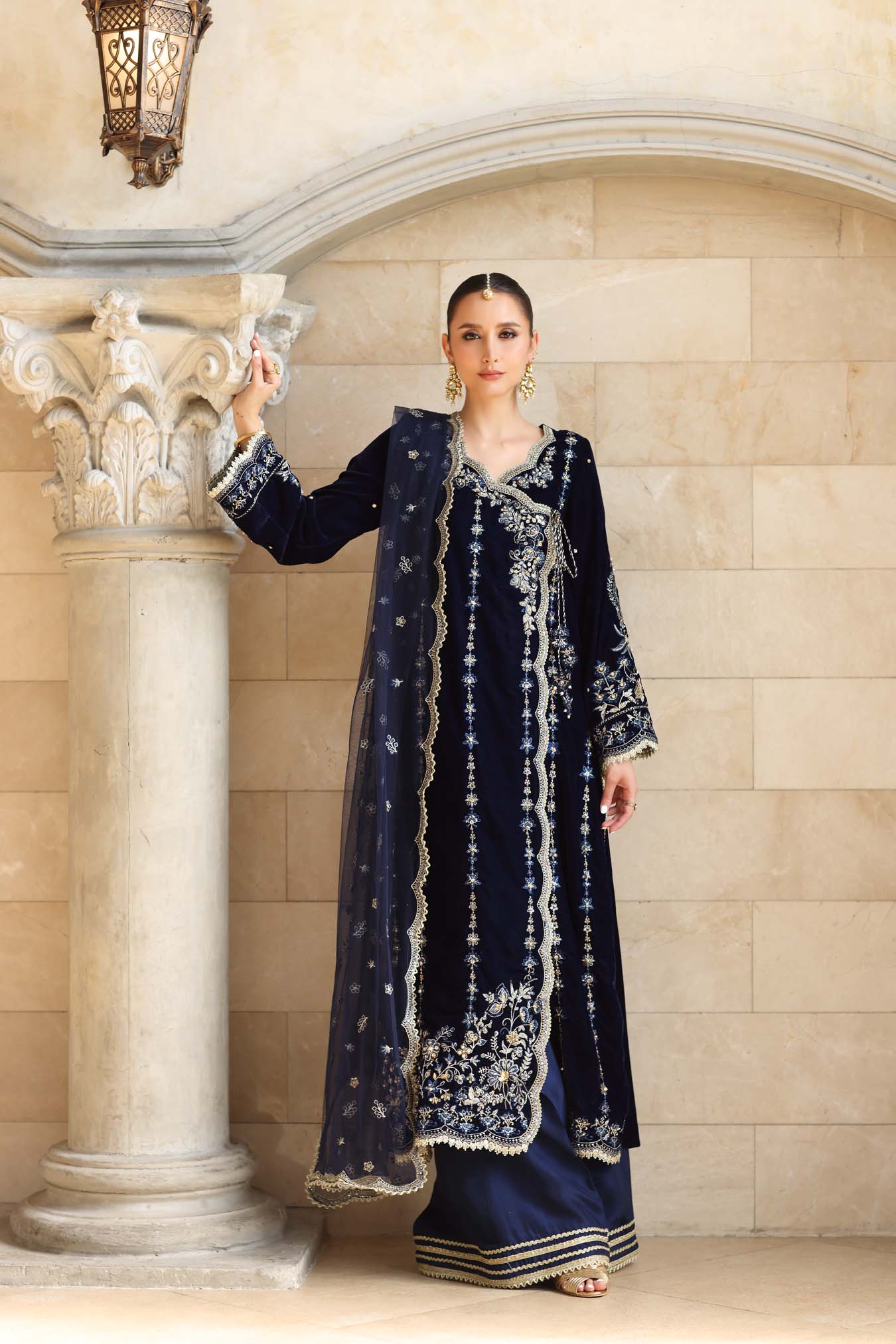 Noor by Saadia Asad | Handcrafted Velvet 25 | Falak