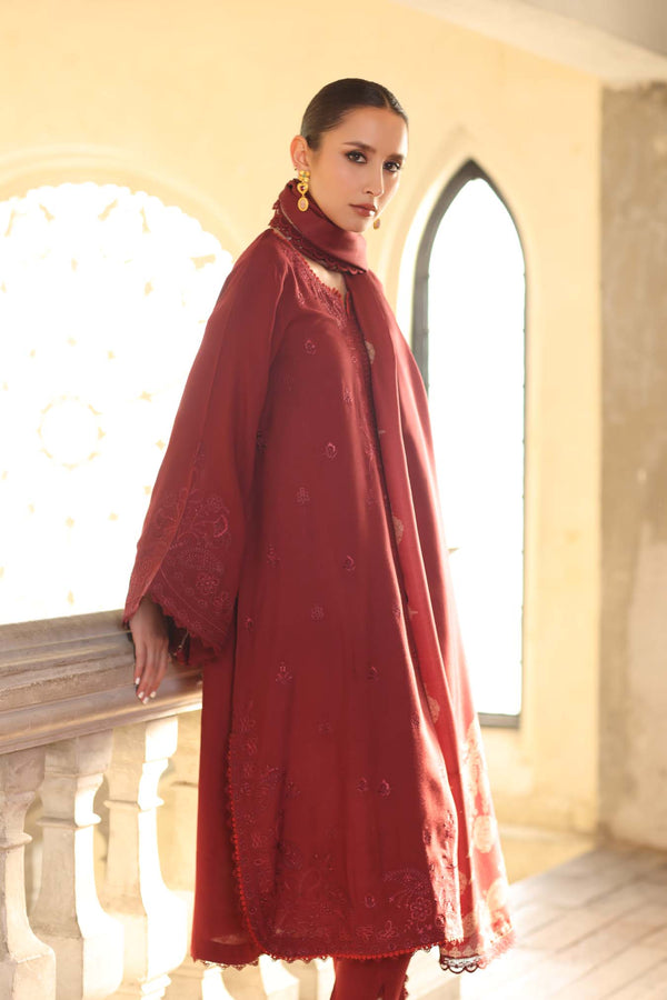 Noor by Saadia Asad | Winter Embroidered Printkhaas 25 | D9- B