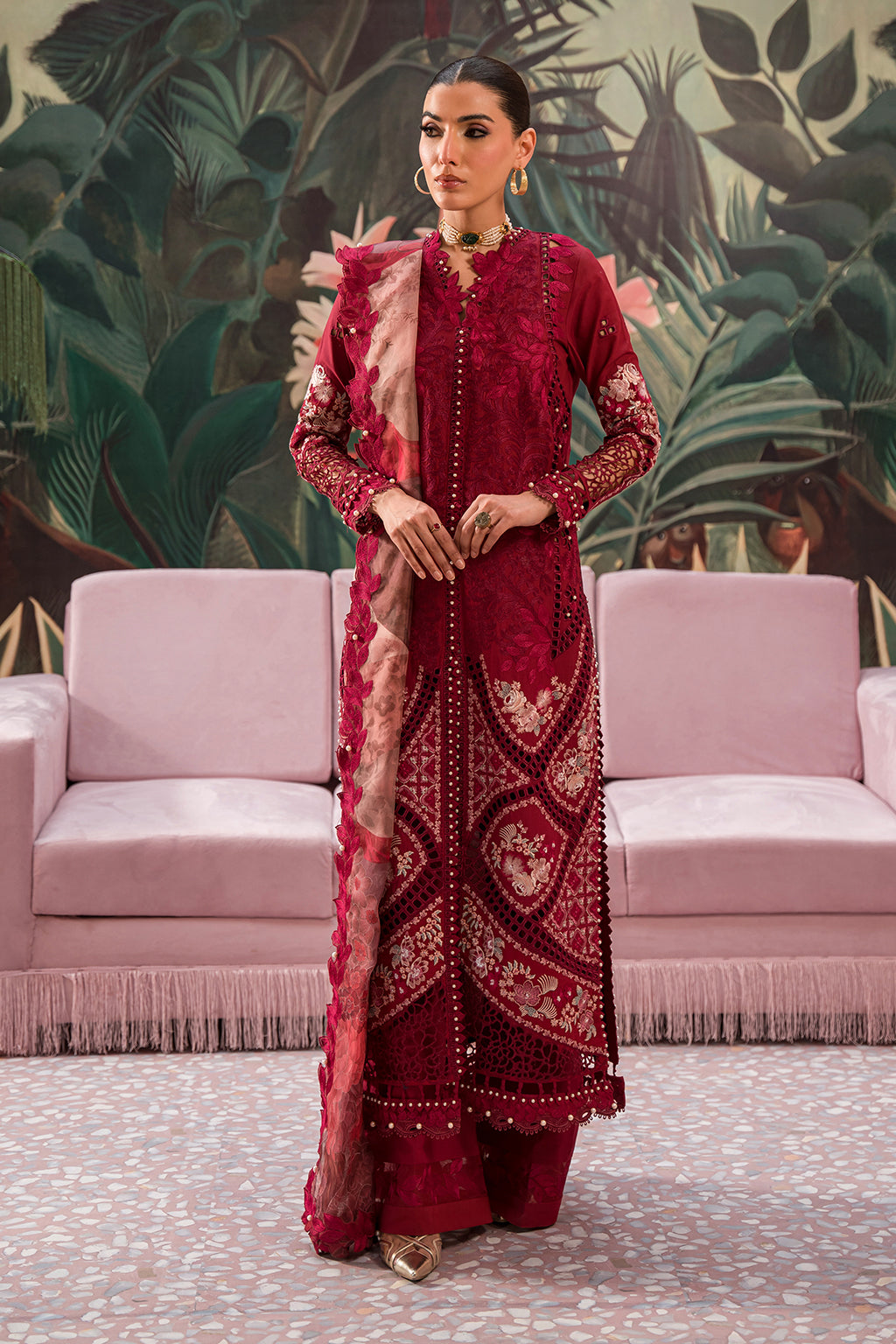 Afrozeh | The Pinted Grden Lawn 24 | Dahlia Dusk - Khanumjan  Pakistani Clothes and Designer Dresses in UK, USA 