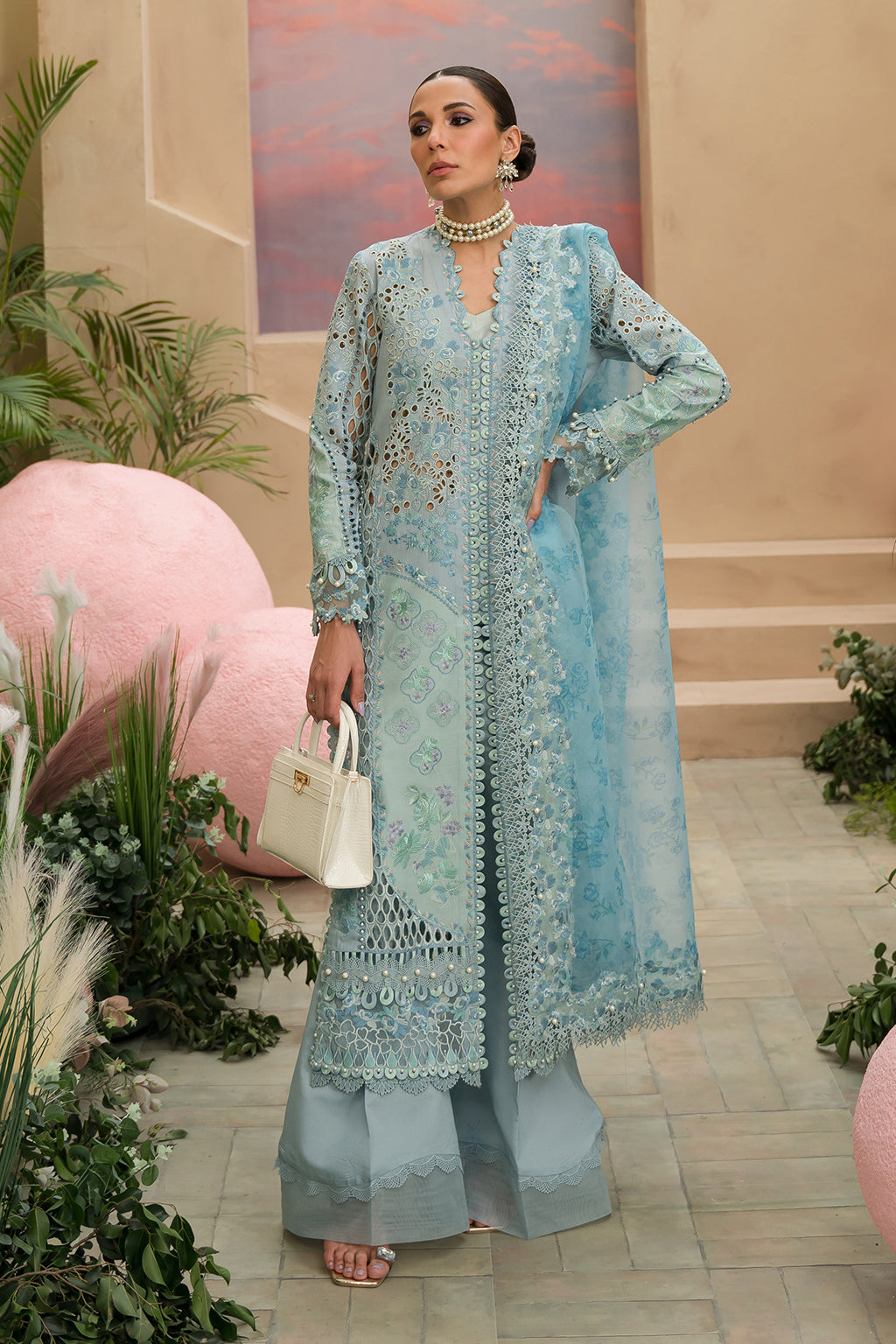 Afrozeh | The Pinted Grden Lawn 24 | Serene Sapphire - Khanumjan  Pakistani Clothes and Designer Dresses in UK, USA 