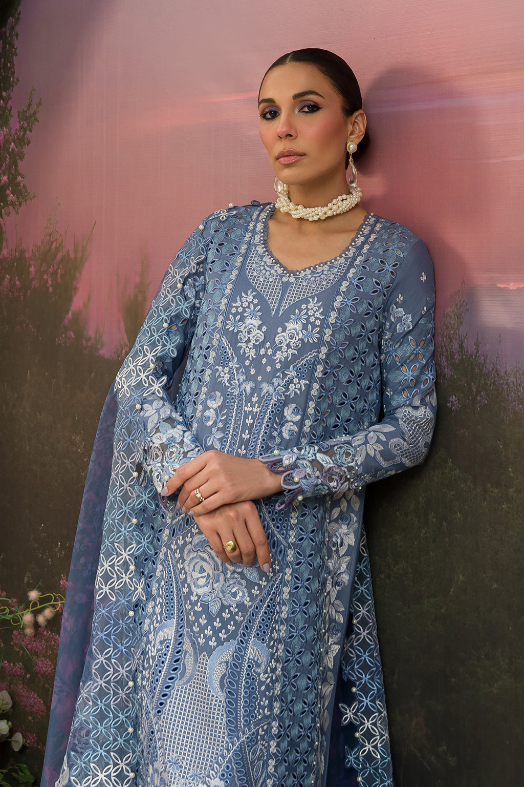 Afrozeh | The Pinted Grden Lawn 24 | Indigo Ink - Khanumjan  Pakistani Clothes and Designer Dresses in UK, USA 