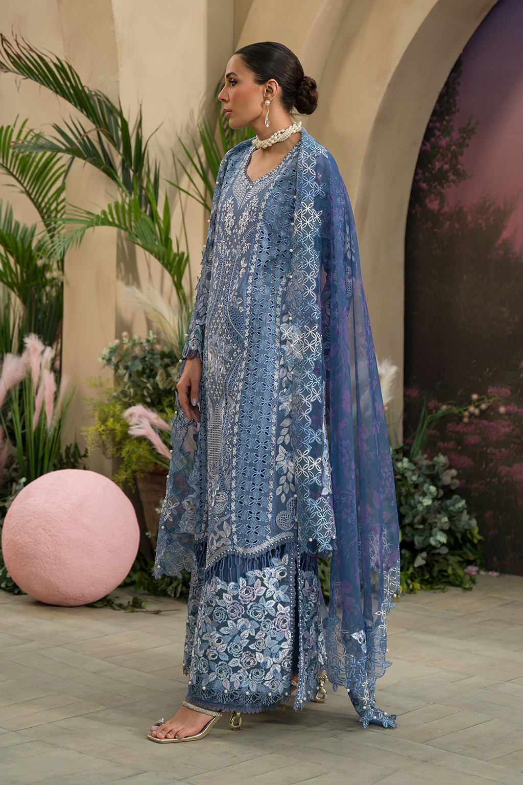 Afrozeh | The Pinted Grden Lawn 24 | Indigo Ink - Khanumjan  Pakistani Clothes and Designer Dresses in UK, USA 