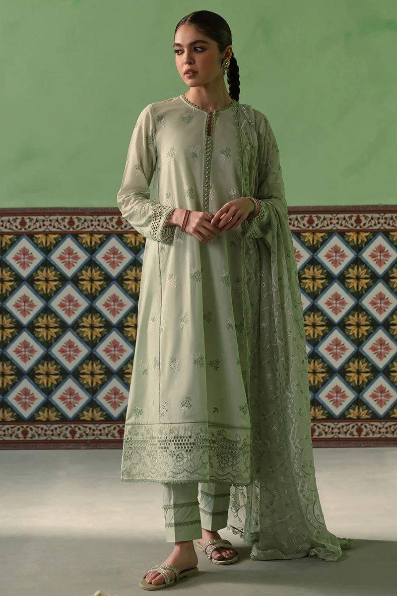 Cross Stitch | Chikankari Lawn | ICY MINT - Khanumjan  Pakistani Clothes and Designer Dresses in UK, USA 