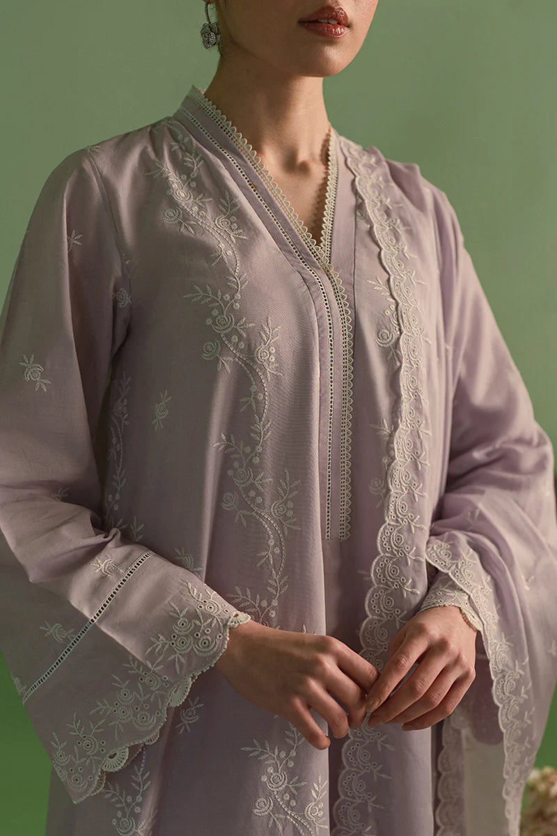 Cross Stitch | Chikankari Lawn | LILAC BLOOM - Khanumjan  Pakistani Clothes and Designer Dresses in UK, USA 