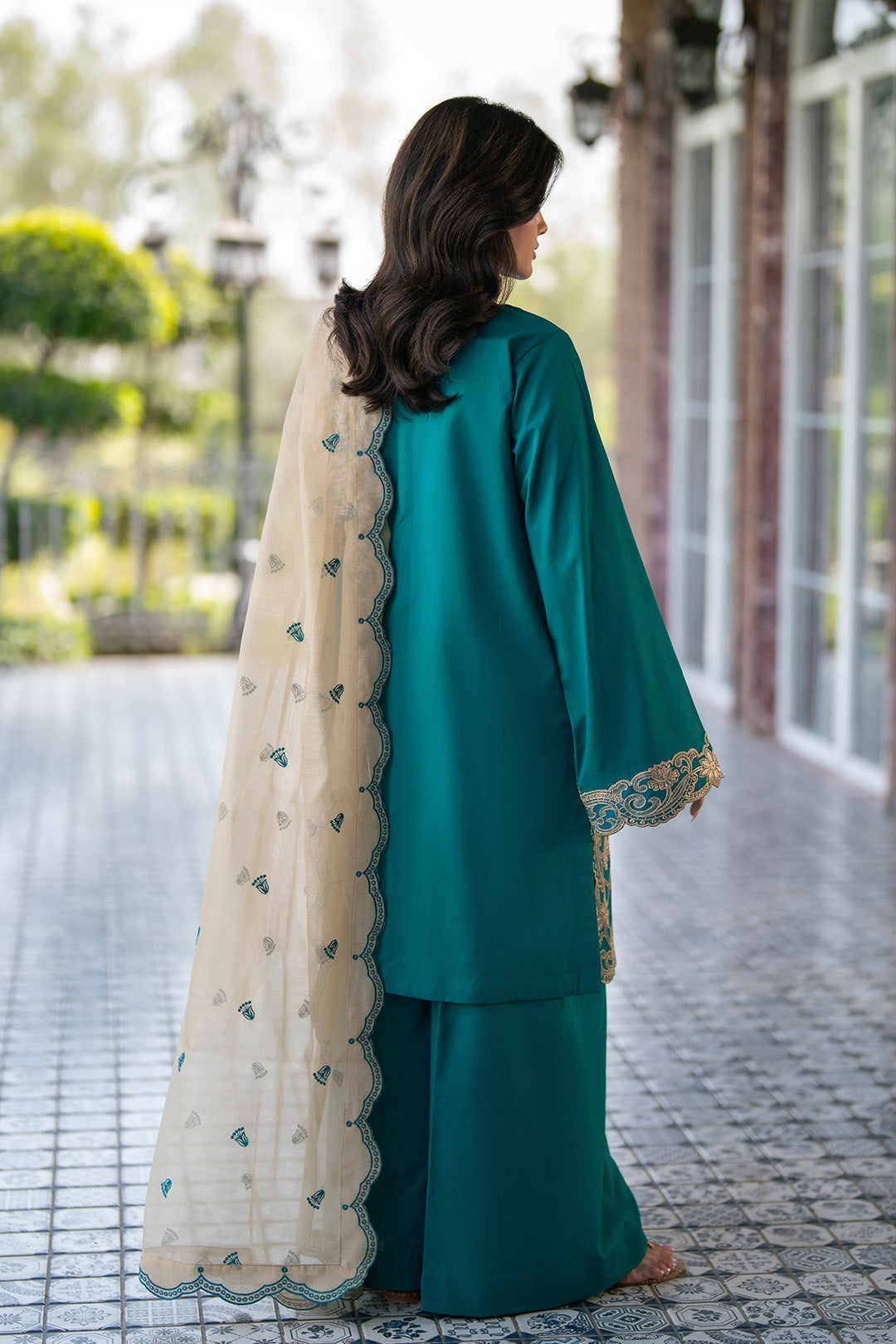 Alizeh | Printed Lawn | AF-EL-7074-Arctic