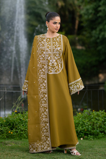 Alizeh | Printed Lawn | AF-EL-7075-Moss