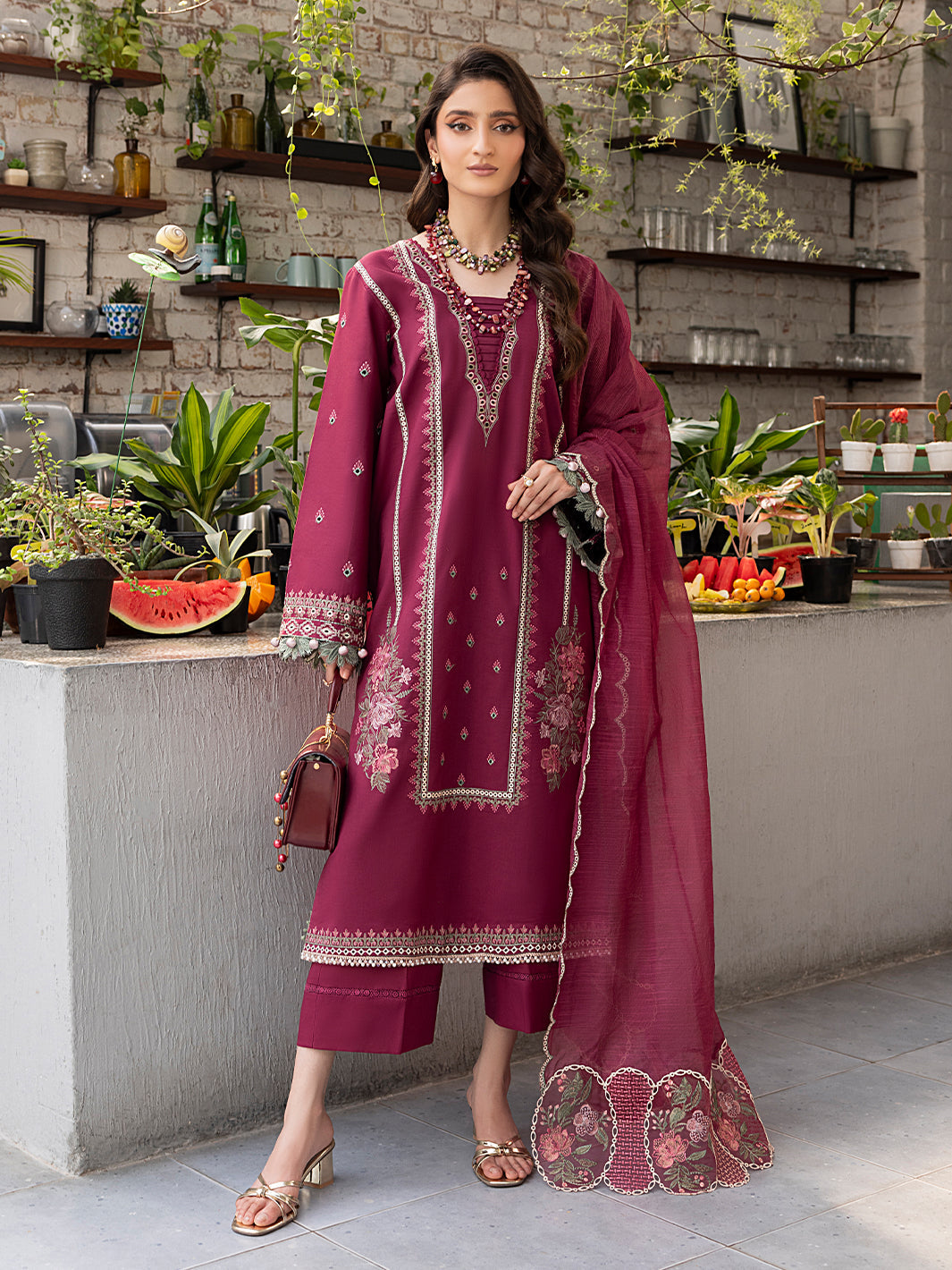 Izel | Meadow Muse Embroidered Lawn 25 | ALOURA