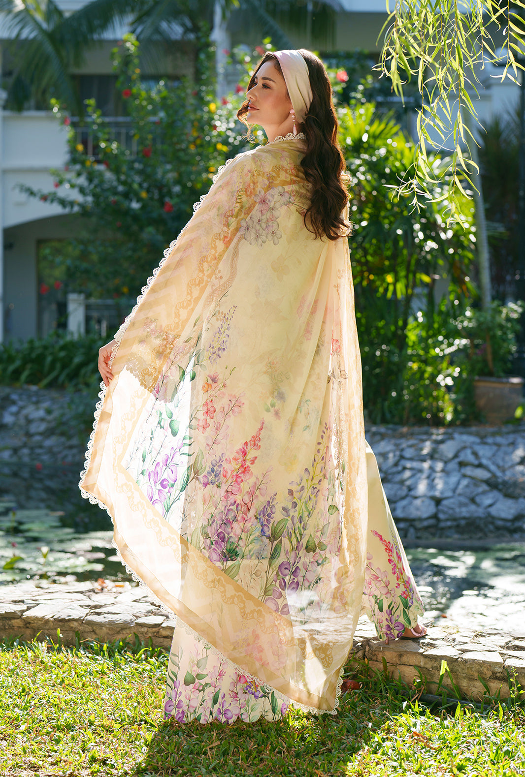 AJR Couture | Printed Chikankari 26 | Lila