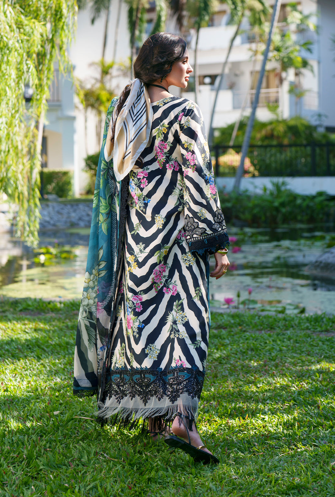 AJR Couture | Printed Chikankari 26 | Iris