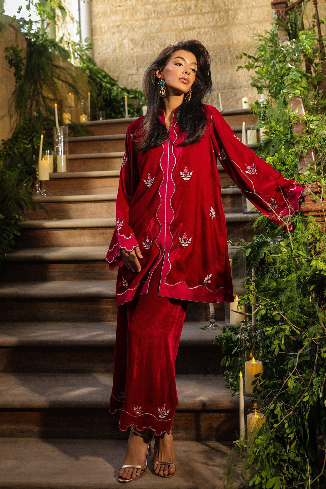 Sahar | Luxury Pret 25 | Crimson Majesty