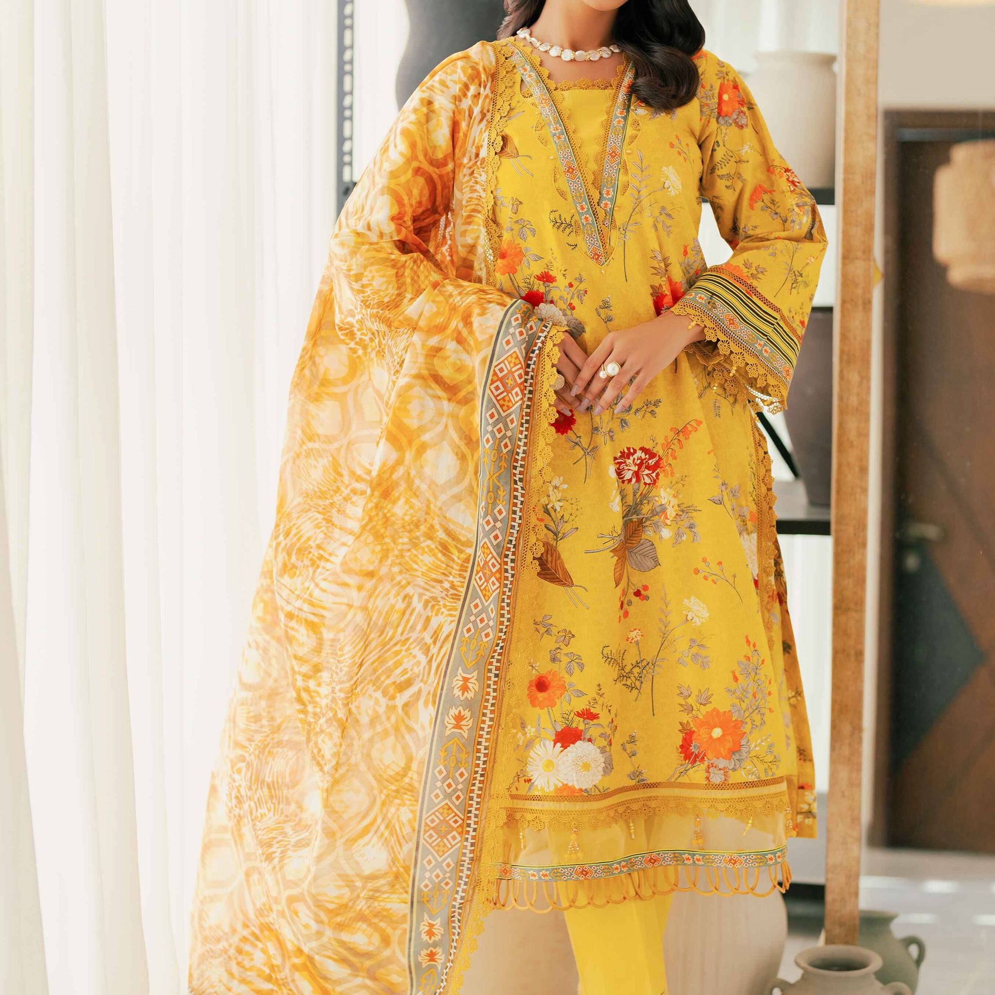 Al Zohaib | Sun Shine Bloom Cotton Silk |  SCS-24-04