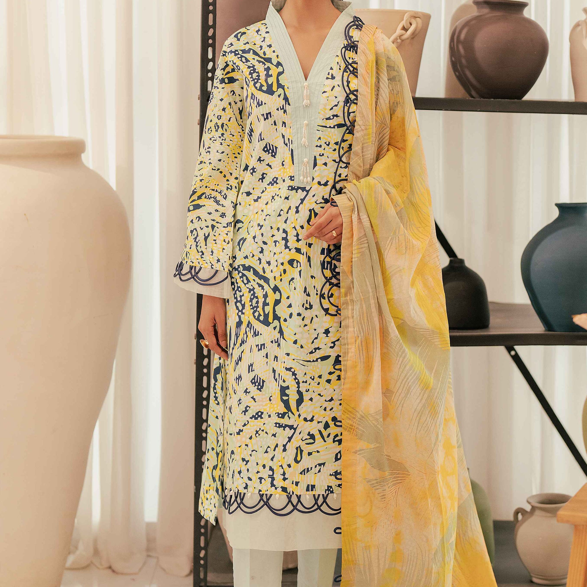 Al Zohaib | Sun Shine Bloom Cotton Silk |  SCS-24-06