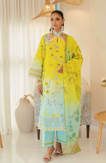 Al Zohaib | Sun Shine Bloom Cotton Silk |  SCS-24-09