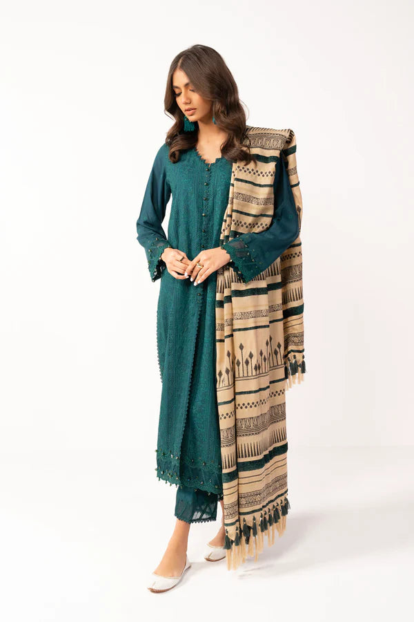 Alkaram | Shawl Collection | Teal Green - Khanumjan  Pakistani Clothes and Designer Dresses in UK, USA 