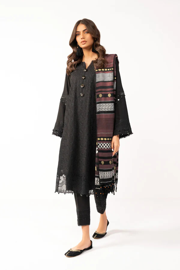 Alkaram | Shawl Collection | Black - Khanumjan  Pakistani Clothes and Designer Dresses in UK, USA 