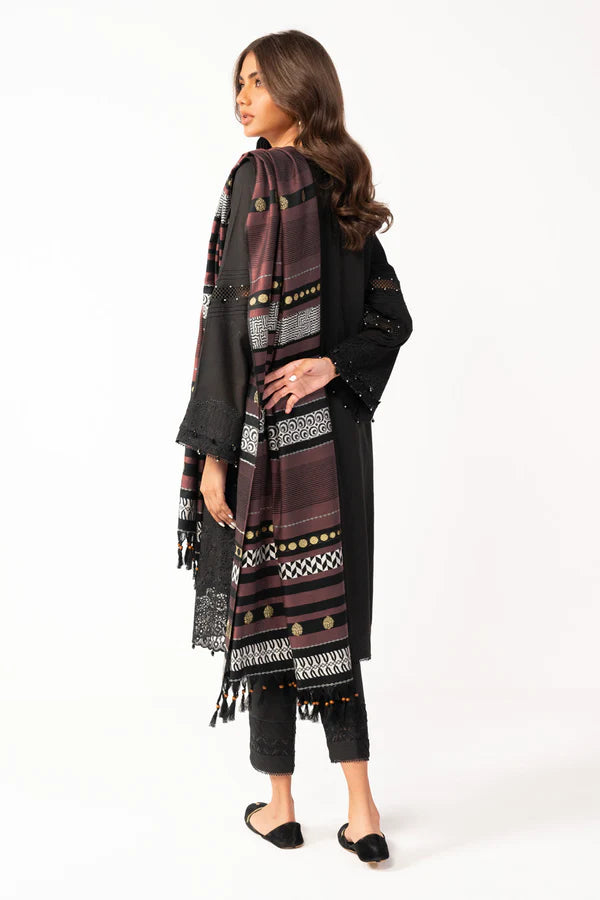 Alkaram | Shawl Collection | Black - Khanumjan  Pakistani Clothes and Designer Dresses in UK, USA 