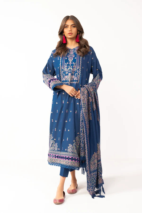 Alkaram | Shawl Collection | Navy - Khanumjan  Pakistani Clothes and Designer Dresses in UK, USA 