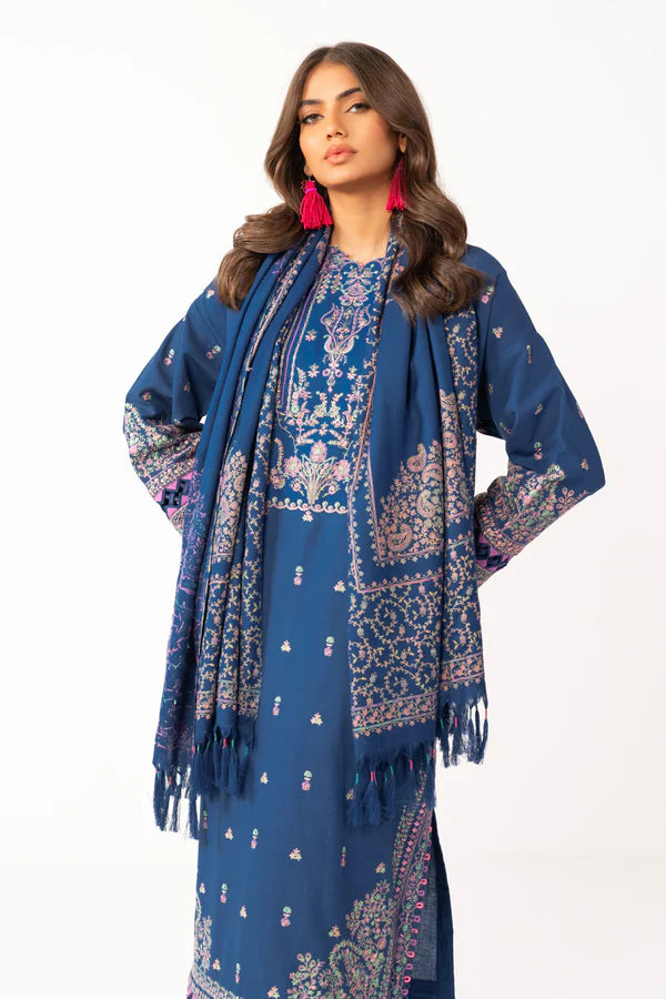 Alkaram | Shawl Collection | Navy - Khanumjan  Pakistani Clothes and Designer Dresses in UK, USA 