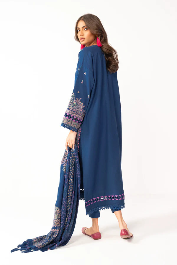 Alkaram | Shawl Collection | Navy - Khanumjan  Pakistani Clothes and Designer Dresses in UK, USA 