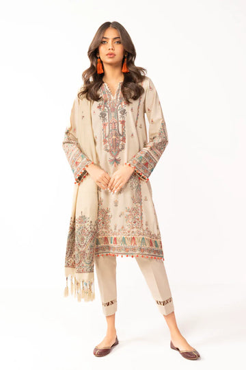 Alkaram | Shawl Collection | Beige - Khanumjan  Pakistani Clothes and Designer Dresses in UK, USA 