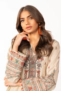 Alkaram | Shawl Collection | Beige - Khanumjan  Pakistani Clothes and Designer Dresses in UK, USA 