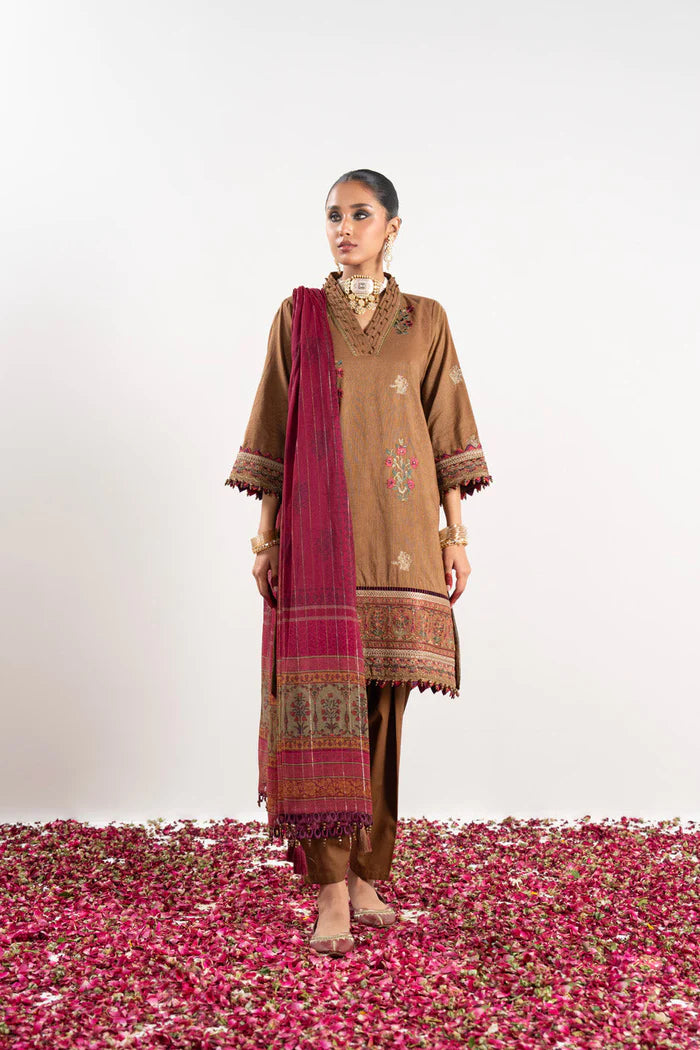 Alkaram | Festive Collection | FC-W-14D-23-3-Brown - Khanumjan  Pakistani Clothes and Designer Dresses in UK, USA 