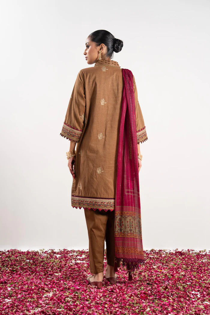 Alkaram | Festive Collection | FC-W-14D-23-3-Brown - Khanumjan  Pakistani Clothes and Designer Dresses in UK, USA 